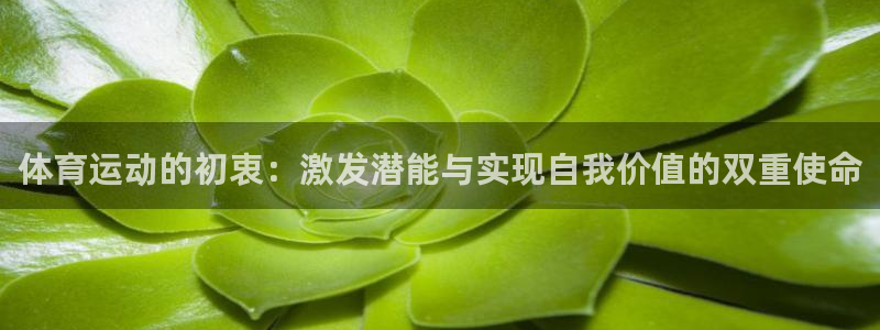 意昂注册：体育运动的初衷：激发潜能与实现自我价值的双重使命