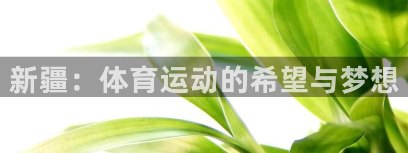 伟德国际kgame：新疆：体育运动的希望与梦想