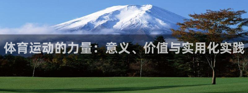 伟德国际代理注册：体育运动的力量：意义、价值与实用化实践