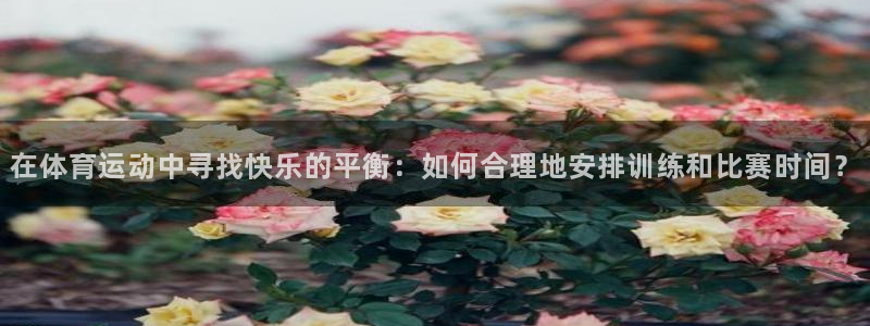 意昂4：在体育运动中寻找快乐的平衡：如何合理地安排训练和比赛时间？