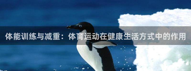 伟德国际体育注册平台：体能训练与减重：体育运动在健康生活方式中的作用